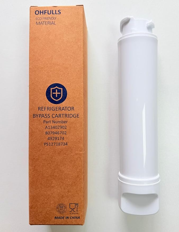 A13402902 Water Filter Bypass Plug, Replacement for Frigidaire Part Number A13402902, 807946702, 4929174, PS12718734, 1-Pack