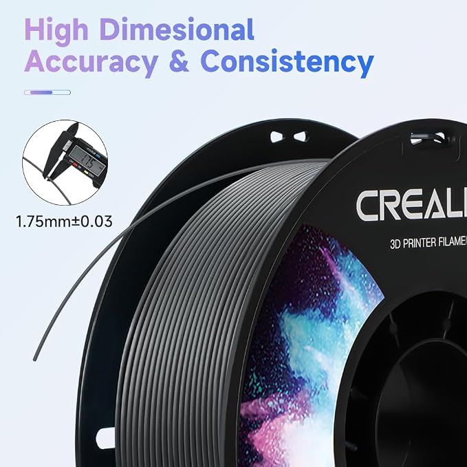 Official Creality TPU Filament 1.75mm 1KG, Flexible 3D Printer Filament, 95A Shore High Hardness & Resilience, Dimensional Accuracy +/- 0.03 mm for Most FDM 3D Printers