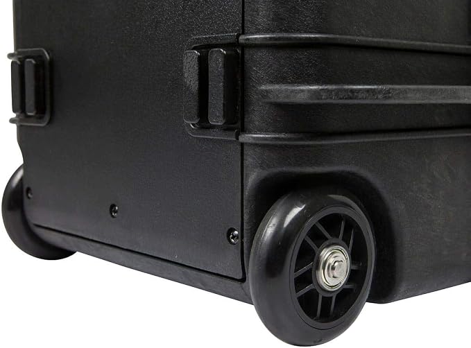 Monoprice Weatherproof Hard Case - 22 x 14 x 10 Inches, With Wheels and Customizable Foam, Shockproof, IP67, Ultraviolet And Impact Resistant Material, Black - Pure Outdoor Collection