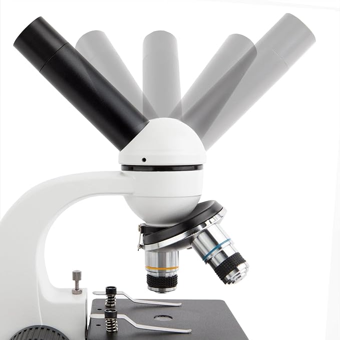 AmScope M158 Series 360-Degree Rotating Monocular Head Compound Microscope - 40X-1000X Magnification - Includes LED Light and USB 2.0 Digital Camera