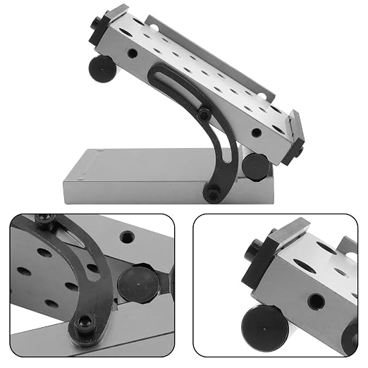 findmall Accuracy Sine Plate 6" Length x 3-1/4" Width x 1-7/8" Height | Hardened Tool Steel HRC 58-62, for Machine Shop Tool Room Inspection