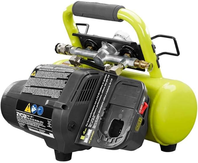 ONEAND 1 GAL. 120 PSI Portable 18V Horizontal AIR Compressor 0.5 CFM at 90 PSI