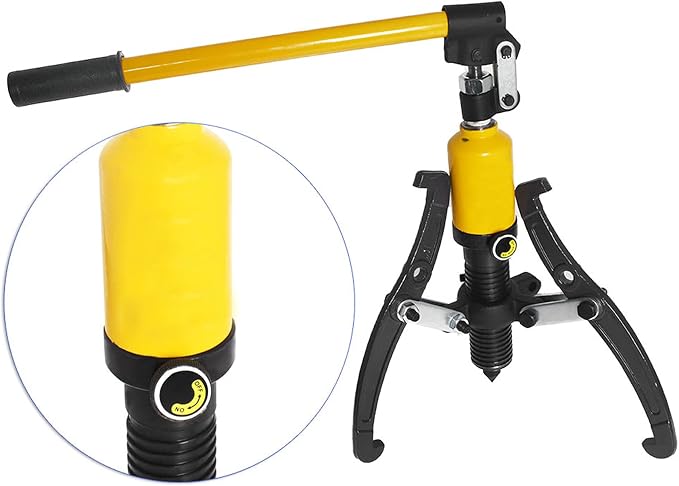 waltyotur 5T Hydraulic Gear Puller 3 Jaw Puller Set Hydraulic Bearing Puller 3 in 1 Pump Oil Tube Drawing Machine Wheel Bearing Pulling Separator