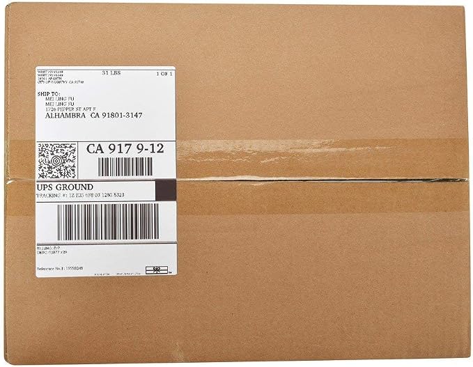 MFLABEL 4x6 Direct Thermal Labels (2000 Labels) 4" x 6" Perforated Shipping Labels Compatible with Zebra Printers Fanfold Thermal Label Stickers for Shipping Packages - 4 Stacks White Labels
