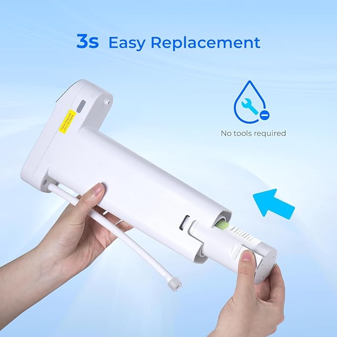 Waterdrop EDFC Water Filter Replacement for Waterdrop EDC01/ED01/ED02/ED04 Rechargeable Electric Pitcher, Reduce 98% of Chloramine, 3 Months or 200 Gallons, NSF/ANSI 42&372, 3 Pack