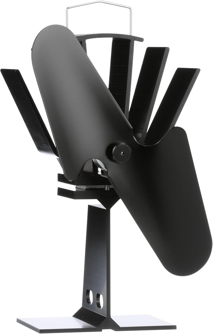 Ecofan Original Heat Powered Stove Fan - Powerful Classic Design, High Performance, Perfect for Wood Stoves, 100 CFM - Circulates Warm Air Efficiently & Reduces Fuel Cost