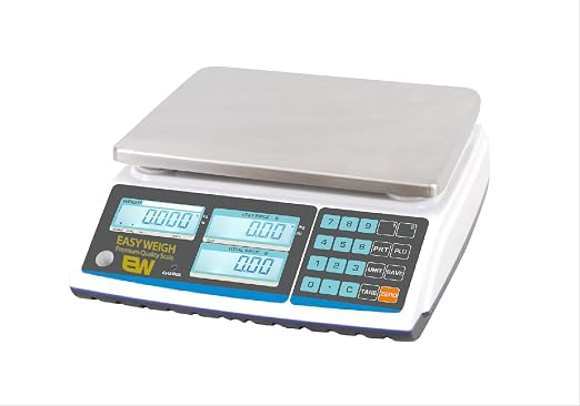 Aquos Digital Kitchen Scale Class III Legal for Trade Price Computing Scales Food & Retail Scale with LCD Backlit Display Tare Function & Stainless Steel Platform (Base, 60Lbs)