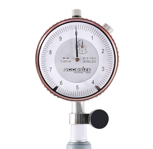 Accusize Industrial Tools 1.4-2.4'' by 0.0001'' Dial Bore Gage, Stem Length 6'', Ee20-1024 | 6" Stem Length, Self-Centering, Chrome-Plated Handle, Insulated Grip, EE20-1024