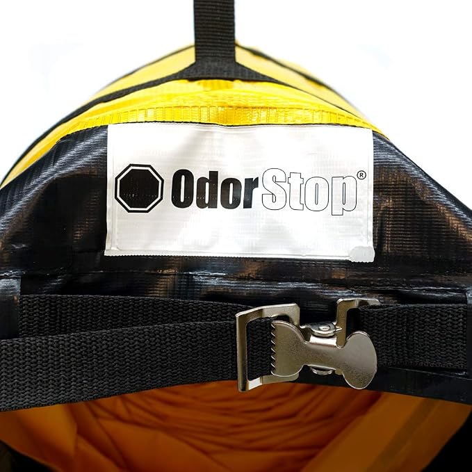 OdorStop Flexible Duct in Various Sizes and Lengths with Connecting Belt, 16-in by 25-ft