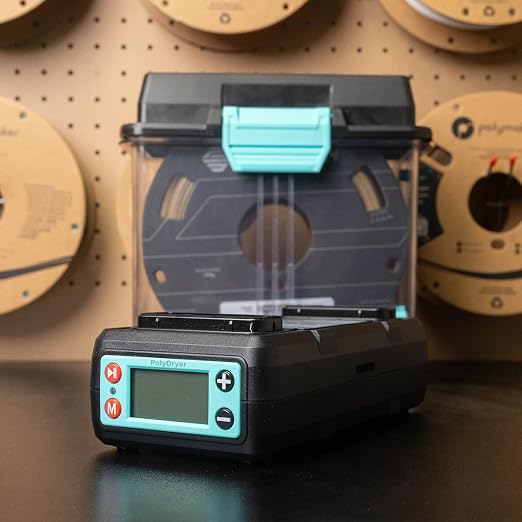 Polymaker PolyDryer Dry Dock(No Box), Filament Dryer for 3D Print, 360° Airflow, Adjustable Heat & Timer, Print Without Breaking Seal, Works with PA Nylon, PLA, PVB, PETG, ABS, TPU, 1.75/2.85/3.00mm