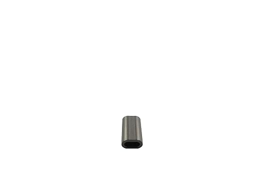 MIL-SPEC Stainless Steel Swage Sleeves Clip & Cable Ferrules (1/4 inch) – Oval Duplex Sleeves- Wire Rope Cable Crimping Sleeves Loop Fittings (Pack of 5)