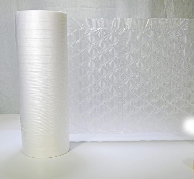 Printfinish Inflatable Air Cushion Wrap Roll - Bubble Wrap Film Refill for Packing, Shipping & Moving - Air Pillow Film - Perforated Void Fill Cushioning Bags - 985 Ft, 16" x 13" x 2" Core (Bubble)