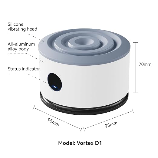 Mini Vortex Mixer 4000RPM,Portable Vortex Shaker with Brushless DC Motor, Touch Function Lab Mixer for Test Tubes, Paint, Nail Polish, Tattoo Ink, 4.5mm Orbit, Max 50ml Flask & Beaker Capacity