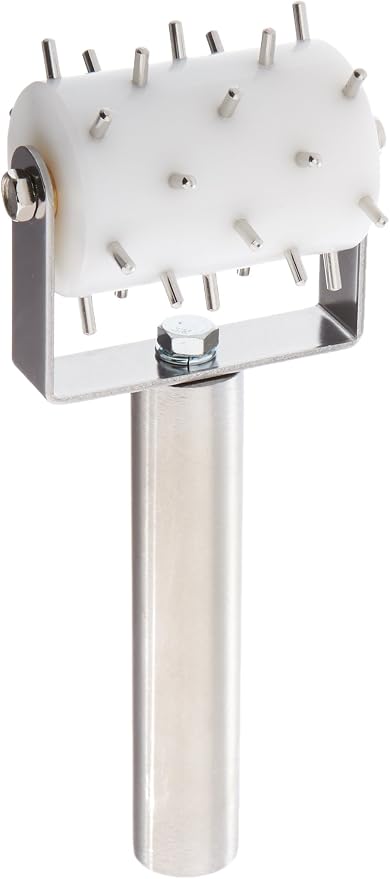 Winco RD-2 Dough Roller Docker, 1/2-Size,White, Stainless Steel,Medium