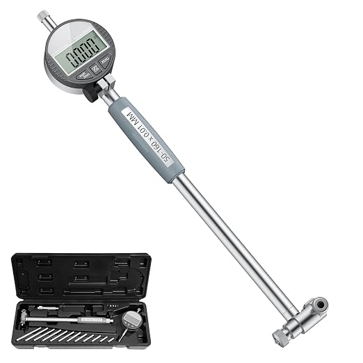 HDLNKAK Digital Dial Indicator Bore Gauges (2"-6"/0.0005") & 0-3" Micrometer Set – Precision Cylinder Measurement & Laser-Etched Machinist Tools Combo