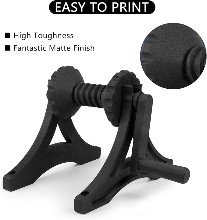 Carbon Fiber PETG Filament 1.75mm, Lightweight/High Strength PETG CF 3D Printer Filament, Black Carbon Fiber Filament 1kg(2.2lbs) Spool