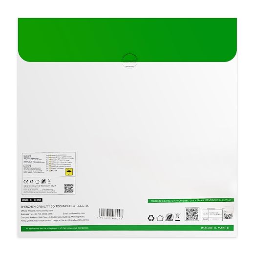 for Creality K2 Plus Build Plate, 370 x 370mm 3D Printer Platform with Textured PEI Surface Removable Spring Steel Magnetic Base for Creality K2 Plus 3D Printers (Frosted)
