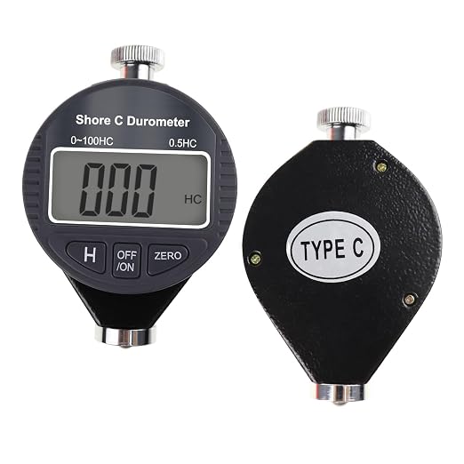Digital Hardness Meter Durometer Hardness Tester - Portable and Versatile for Measuring 0-100HD Shore A/C/D Hardness of Rubber, Tires, Plastics, Thermal Plastics, Flooring, and Bowling Balls