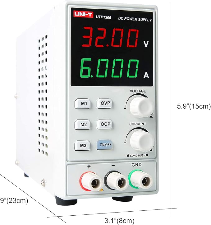 UNI-T DC Power Supply UTP1306, TRMS Digital Multimeter UT139C