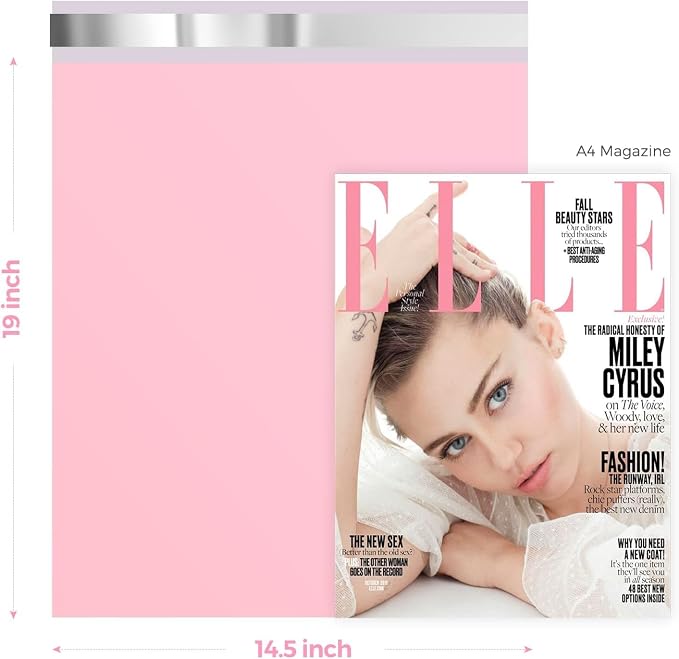 Metronic Poly Mailers 14.5x19 1000 PCS Light Pink, Strong Adhesive Shipping Bags for Clothing, Large Shipping Envelopes for Small Businesses, Mailers Poly Bags Packages Bags Bulk