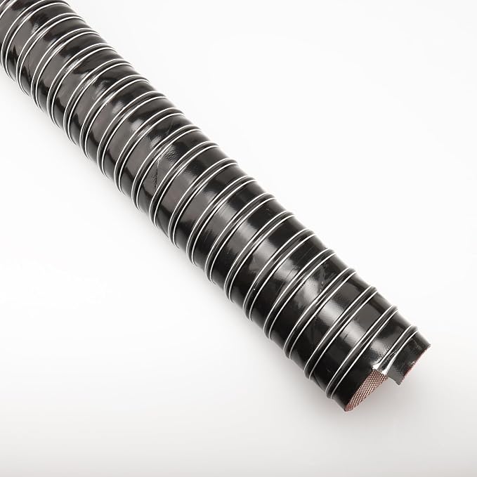 AC PERFORMANCE 2.5" ID Automotive Silicone Flexible Brake Cooling Air Ducting Induction Intake Pipe Hose, Length 1 Meter (3.3 Feet), Black