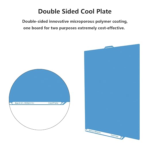 Ceantauri Dual Side Low Temperature Cold Printing Build Plate, 3D Printer Double Sided Textrued Platform with Identification Code for Elegoo Centauri Carbon 260x271mm