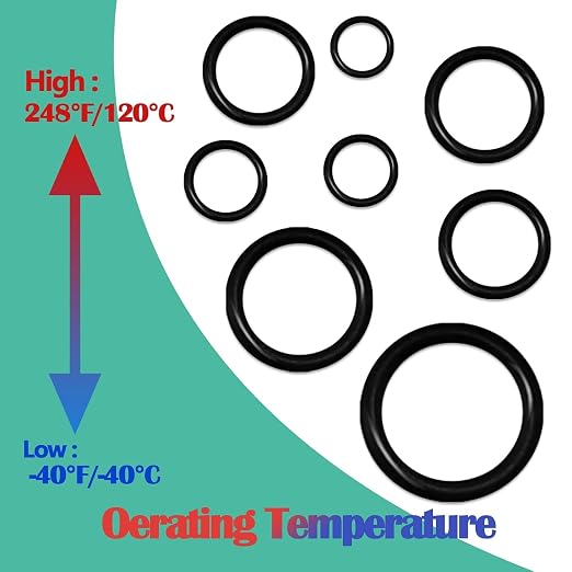 XBVV 360 Pcs ORB BOSS Hydraulic O-Ring Kit SAE 900 Series 12 Size Buna-N 70A with Pick O-Ring Seal Kit for Boss Tube Fitting,Hydraulic Fitting, Straight Thread Fittings,（-904 to -914,-916）