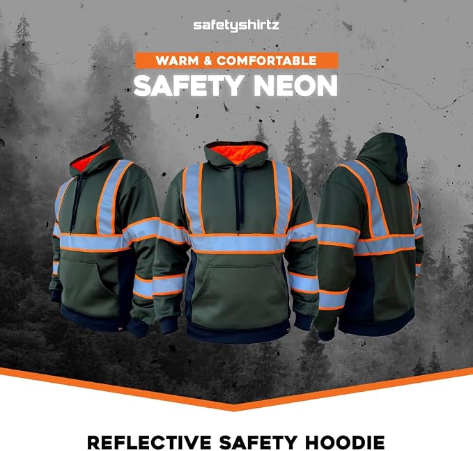 SafetyShirtz SS360 ANSI Class 3 Type R Graphic Hoodie