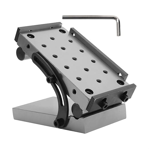 findmall Accuracy Sine Plate 6" Length x 3-1/4" Width x 1-7/8" Height | Hardened Tool Steel HRC 58-62, for Machine Shop Tool Room Inspection