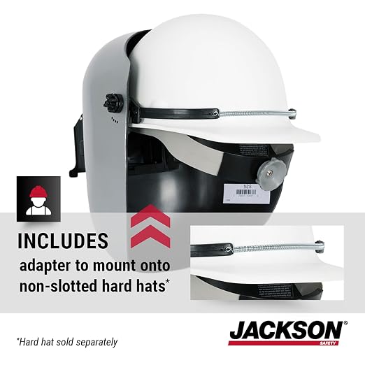 Jackson Safety PL280 Pipeline Welding Helmet - Shade 10 Flip Front Welding Hood - ANSI Z87.1 - Made in USA (Multiple Headgear Styles and Colors)