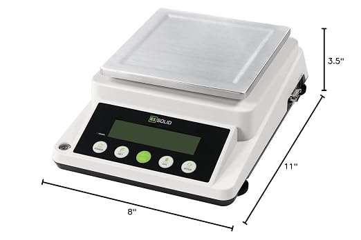U.S. Solid Precision Balance, 3100g x 0.1g Digital Analytical Lab Scale with RS232 Interface for Data Export, Piece Counting, g, gn, oz, ct, for Science & Industry