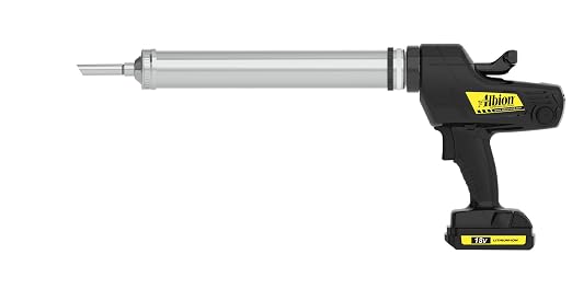 Albion Engineering DL-45-T13E Professional Line Cordless Bulk Caulking Gun, 18V, 20 oz