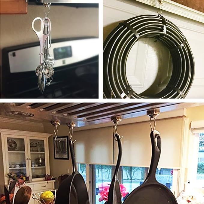 DIYMAG Magnetic Hooks,80LBS Heavy Duty 6 Pack 2026 Cruise Ship Essentials | Strong Magnets hook for Hanging Refrigerator Home Kitchen Office Grills Classroom