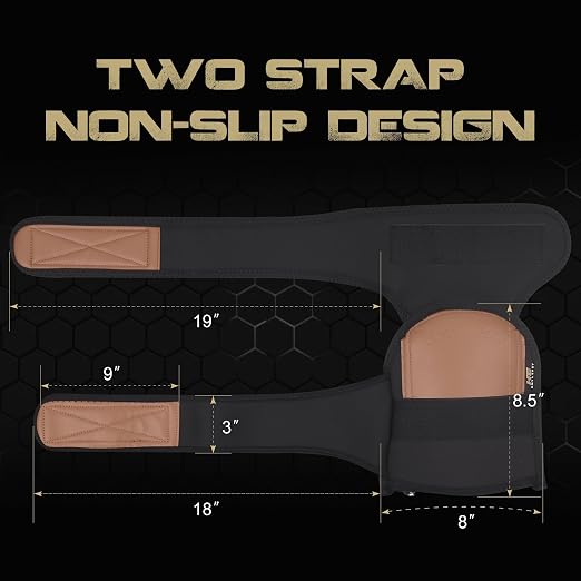 Super Soft Knee Pads for Work, Two Strap Non-Slip Design, Replaceable Inner Cushion Leather Knee Pads for Construction, Gardening, Cleaning, Flooring and Garage, Shorts Available