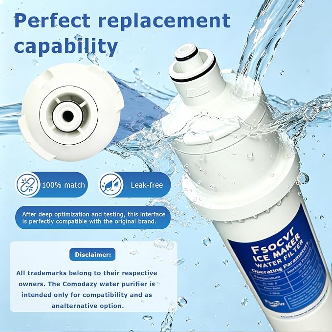 4HC-H Water Filter, Compatible with H9655-11, Filtration System H9320-51, H9320-52, and H9320-53, for Hoshizaki 4HC-H Replacement Water Filter Cartridge 1 Pack