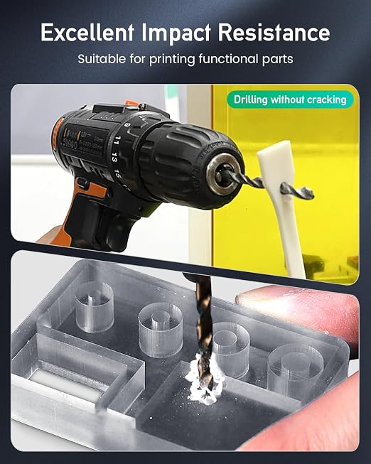 SUNLU 2000G ABS-Like 3D Printer Resin, 405nm UV Curing Photopolymer Rapid 3D Resin for 2K 4K 6K 8K LCD/DLP/SLA 3D Printers, Non-Brittle & High Precision & Low Shrinkage, Grey 2KG