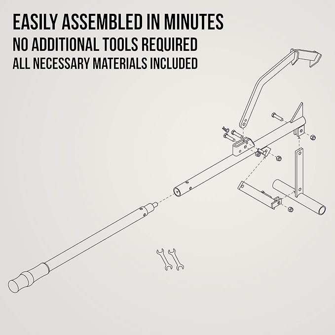 Right Hand Timberjack Triple Thick Log Lifter that Never Bends, Heavy-Duty Log Jack Helps You Lift, Move & Chainsaw Timber, Lumber & Wood, Grip Handle, Thick Heavy Steel Body, Adjustable Hook