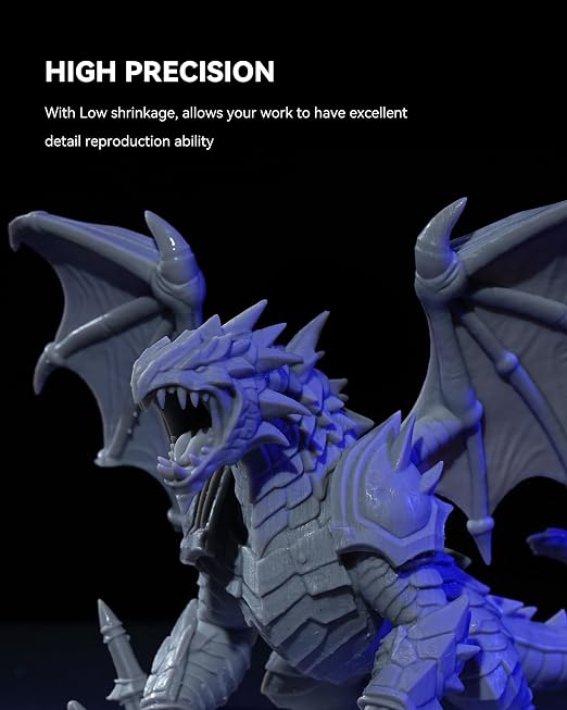 SUNLU Upgraded 2KG ABS Like Resin with Enhanced Strength and Toughness, High Compatibility 3D Printer Resin, 2000G White