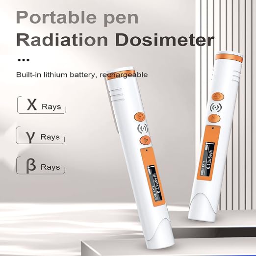 Geiger Counter, Personal Radiation Detector Nuclear Dosimeter Emf Radiation Meter Nukalert Micro Beta Gamma X Ray Radiation Monitor GM Tube Device Meter for Home Thyrosafe Uranium Survival Gear