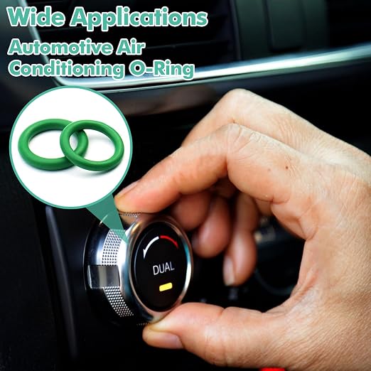 XBVV 378 Pcs Bonded Sealing Washer Kit and 595 Pcs NBR Air Conditioning O-Ring Kit (2 Pack)