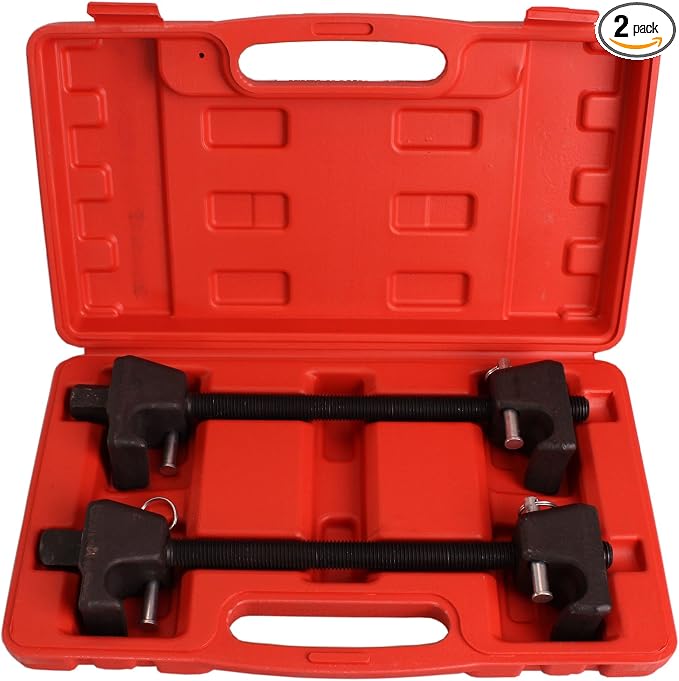 Cartman 11.5in Strut Spring Compressor Tool (Set of 2) Macpherson Spring Compression1 Pair, 3/4in Socket 1/2in Drive