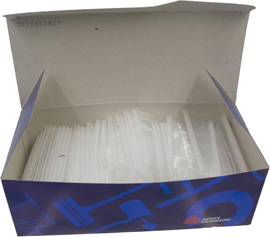 1¾" Fine Plastic Tag Fasteners – for Industrial & Retail Tag Attaching – 1.75 Inch Natural Color Polypropylene (Plastic) Fasteners – Works with Swiftach Fine Guns & Other Tagging Tools