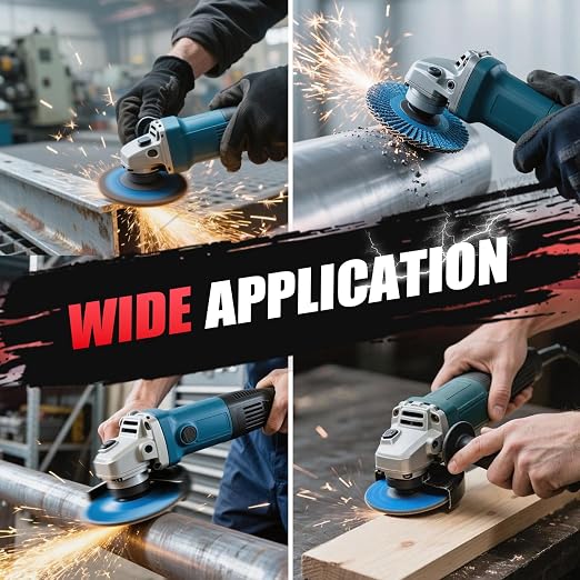 60 Pack Flap Discs 4 1/2 for Angle Grinder, 40/60/80/120 Grit Type 29 Zirconia Abrasive Grinding Wheel, 7/8" Flap Sanding Disc for Metal, Wood, Stainless Steel Finishing