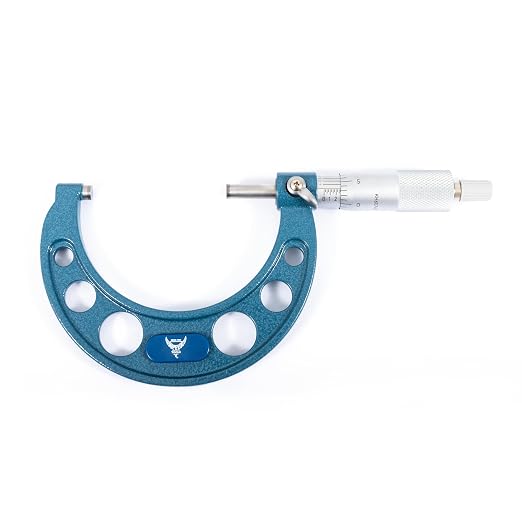 PEC Tools 2-3" Outside Micrometer | Industrial-Grade Precision, Hardened Steel, High-Accuracy with Ratchet Stop, Carbide-Tipped Measuring Faces