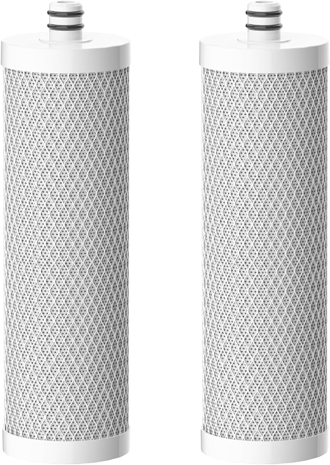 5-Stage CFF-01 Water Filter Replacement Compatible with Waterdrop WD-CTF-01 & WD-CTF-02 Countertop Water Filtration System 2 Pack