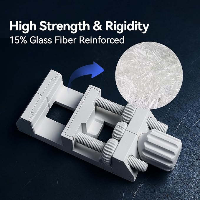Siraya Tech Fibreheart PET-GF 3D Printing Filament - 15% Glass Fiber Reinforced, UV Resistant, Low Moisture Absorption, High Strength & Rigidity for Industrial Applications (White, 1kg)