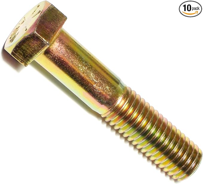 Hard-to-Find Fastener 014973254568 Grade 8 Coarse Hex Cap Screws, 5/8-11 x 3-Inch, 10-Piece