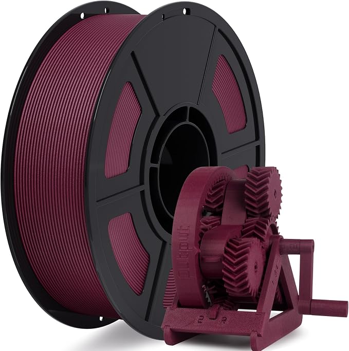 IEMAI Carbon Fiber PETG Filament 1.75mm Matte Red 1KG, PETG-CF 3D Printer Filament with Dimensional Stability & Low Warpage, High Stiffness, Heat Resistant, Easy Print