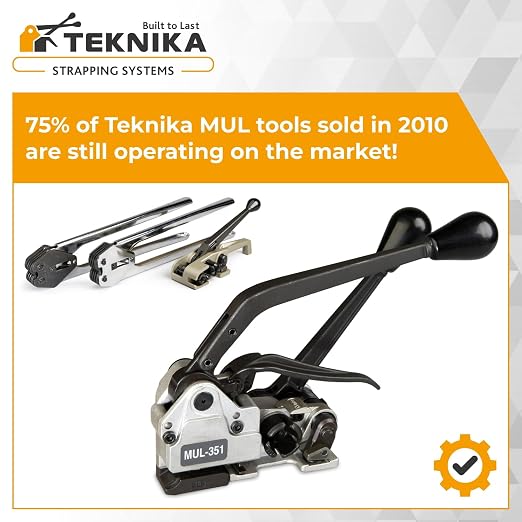 IDL Packaging Teknika MUL-351 Heavy Duty Combination Tool for PET Strapping, 1/2" Strap Width
