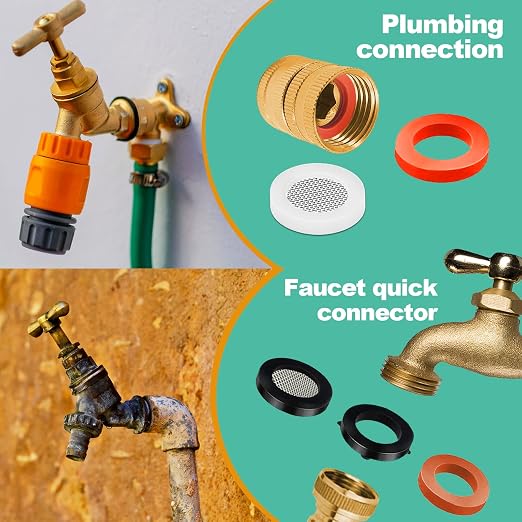 XBVV 560 Pcs Faucet Washers & SAE O Ring Kit and 258 Pcs Plumbing Rubber Washers Kit for Faucet Plumbing Hydraulic Sealing Repair